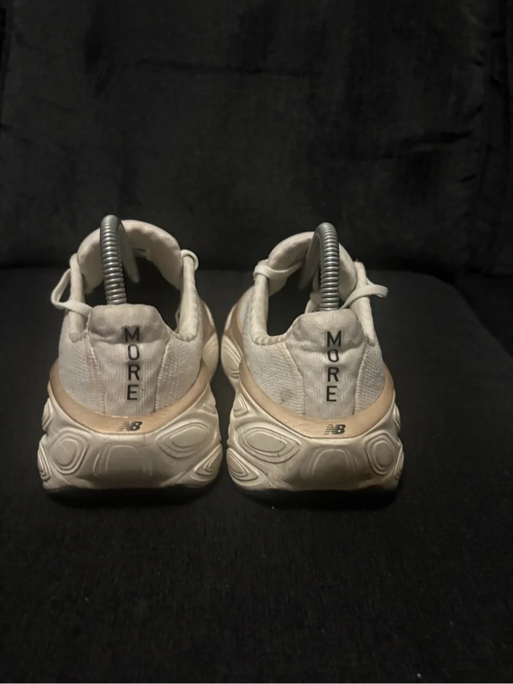 New Balance Fresh Foam X More v5 Running White Gold (WMORLW5) Women's size 7.5